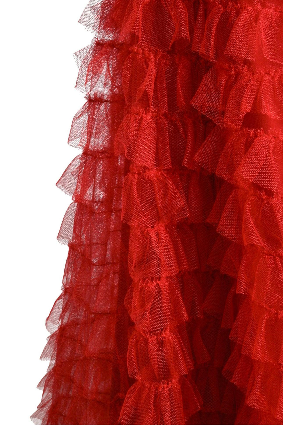 Christian Dior Size 6 Ruffle Tulle Midi Skirt