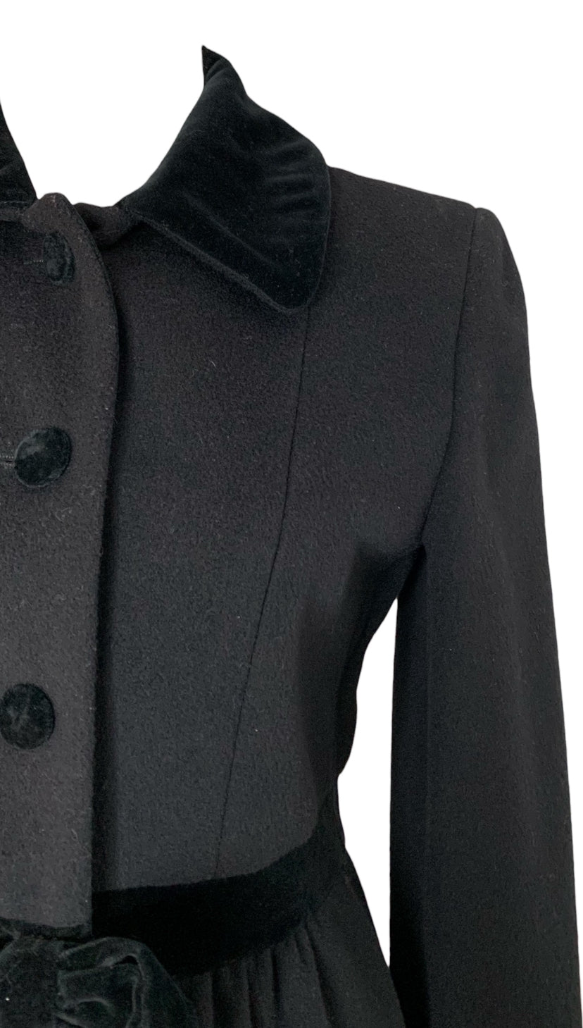 Cheap & Chic Moschino Wool Vintage Size 6 Coat