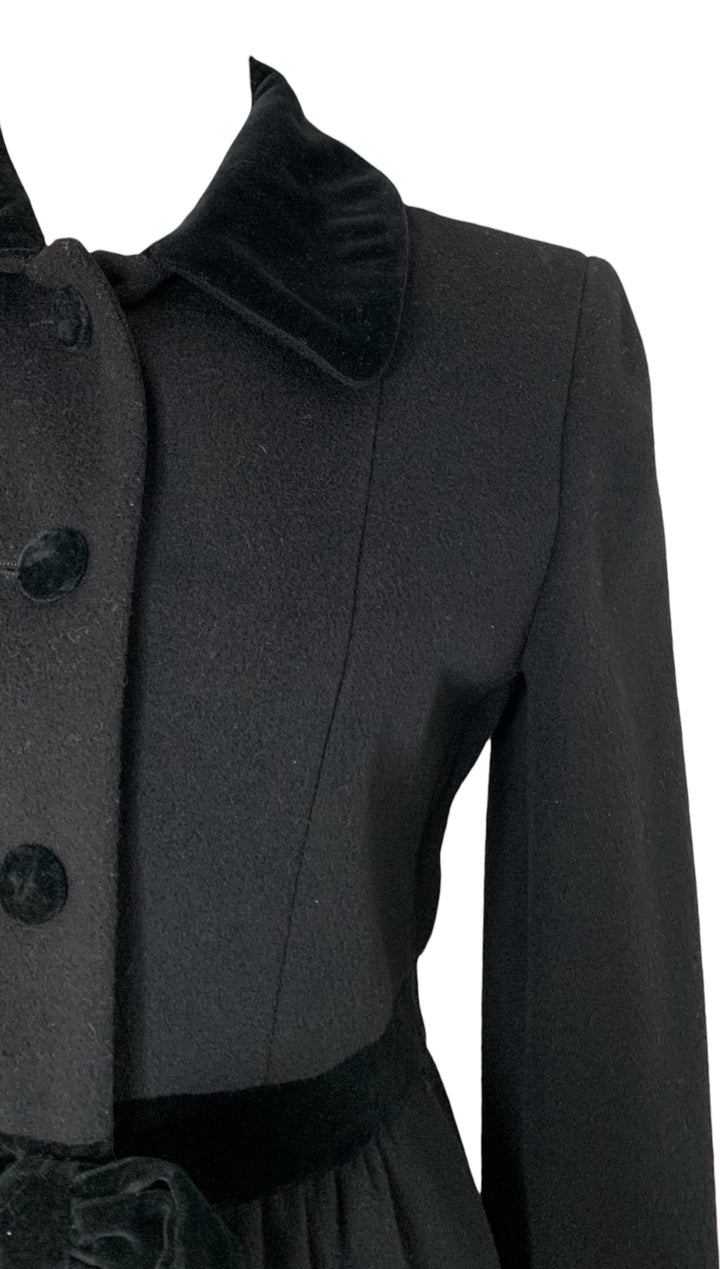 Cheap & Chic Moschino Wool Vintage Size 6 Coat