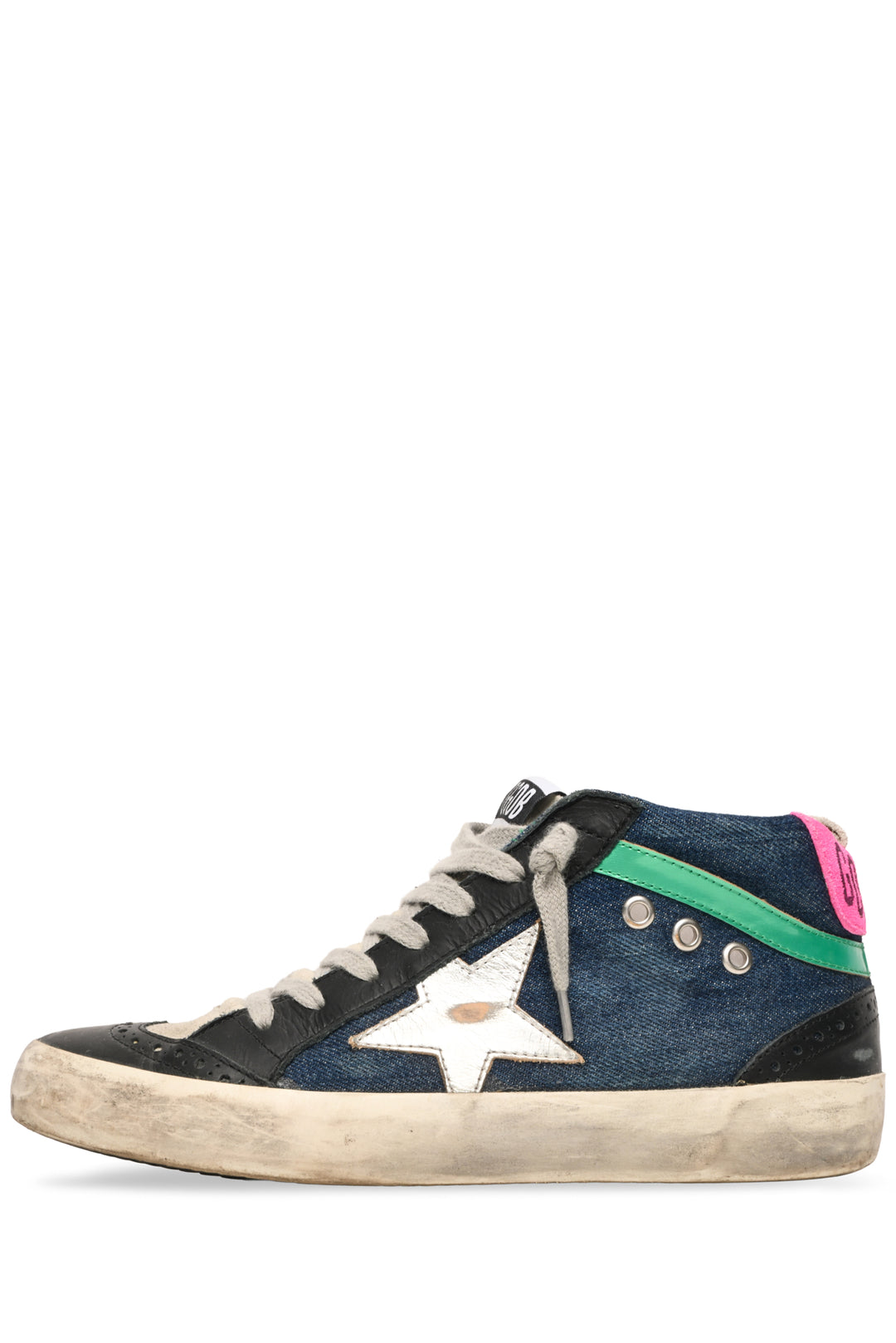 Golden Goose Size 37 Denim Mid Star Sneaker