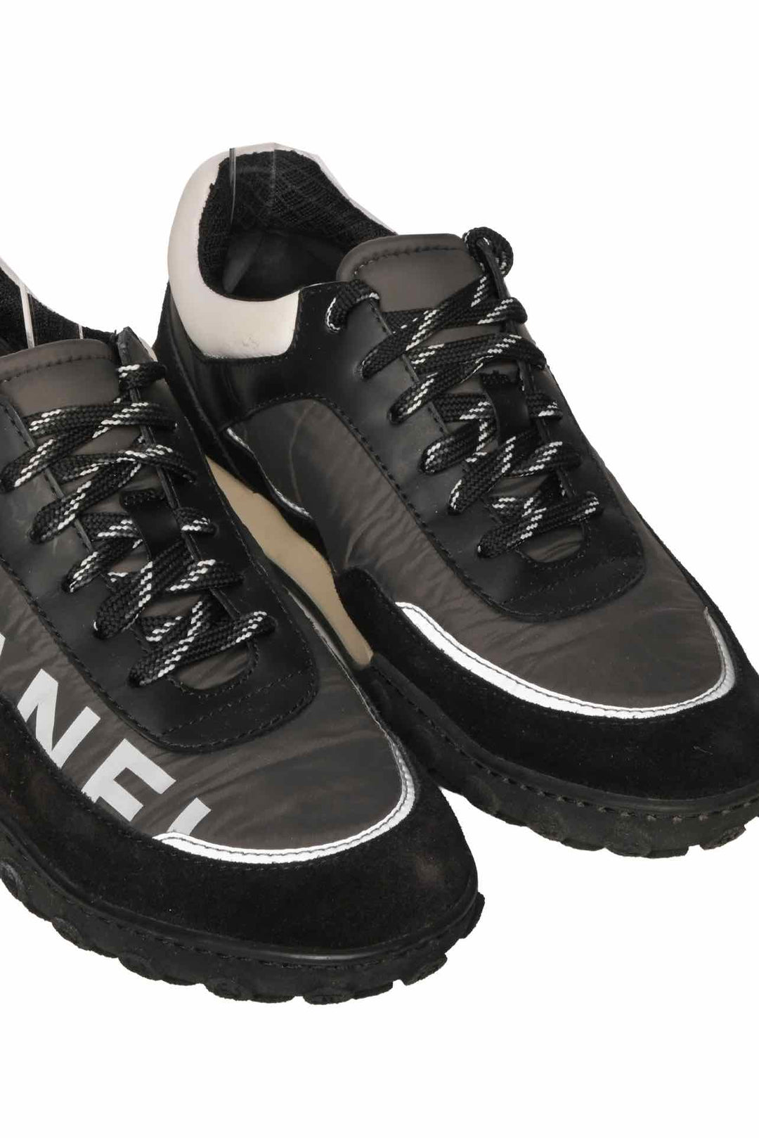 Chanel Size 36.5 Fabric Logo Sneaker