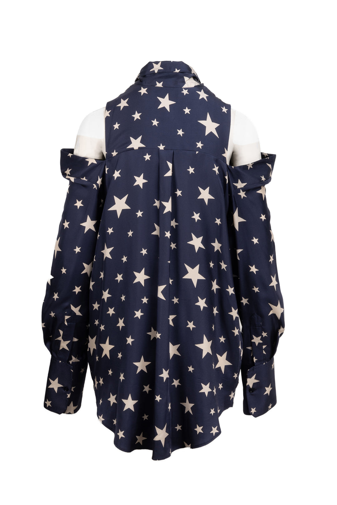 Monse Size 8 Mon Star Cold Shoulder Blouse