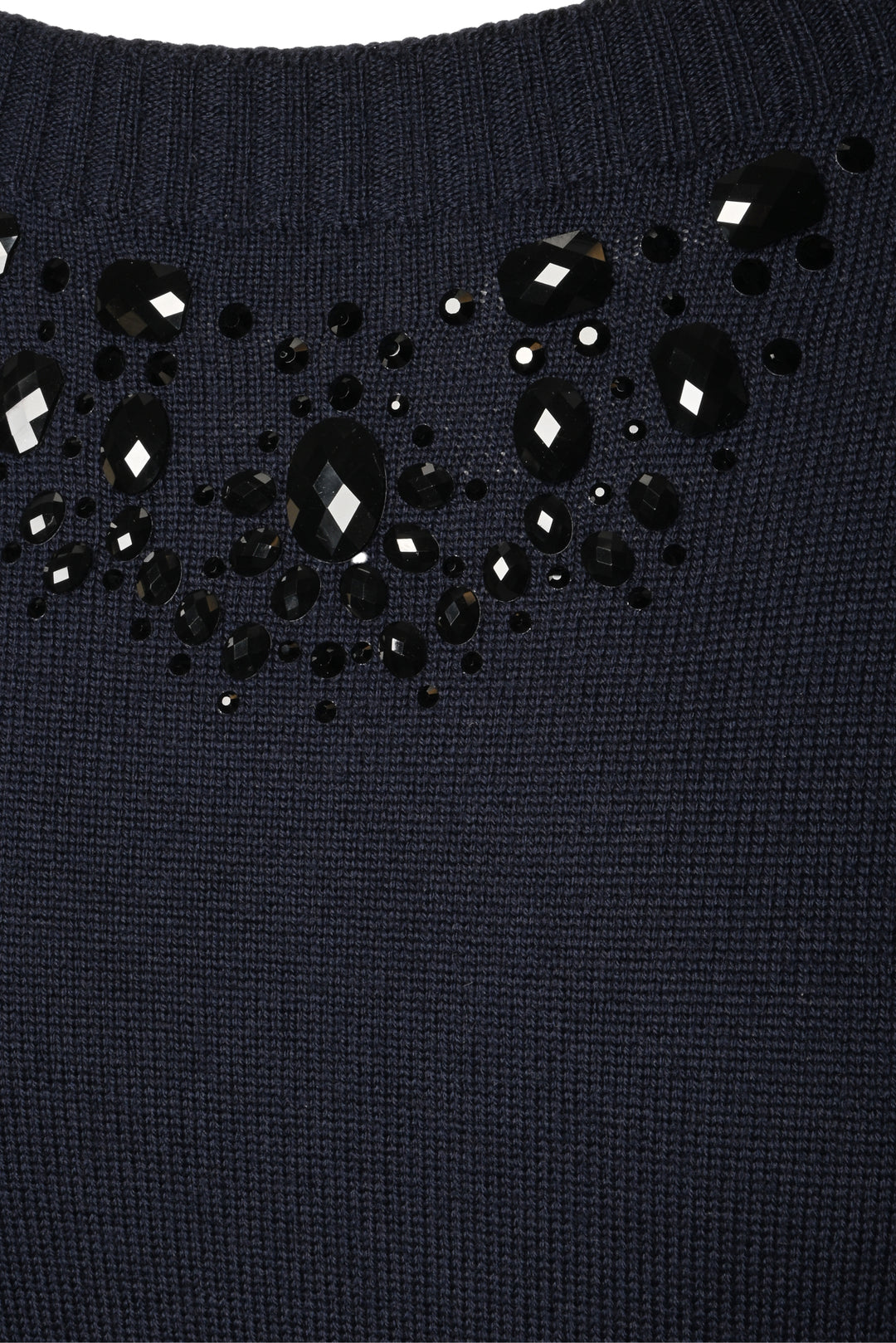 D. Exterior Size XL Embellished Wool Sweater Dress