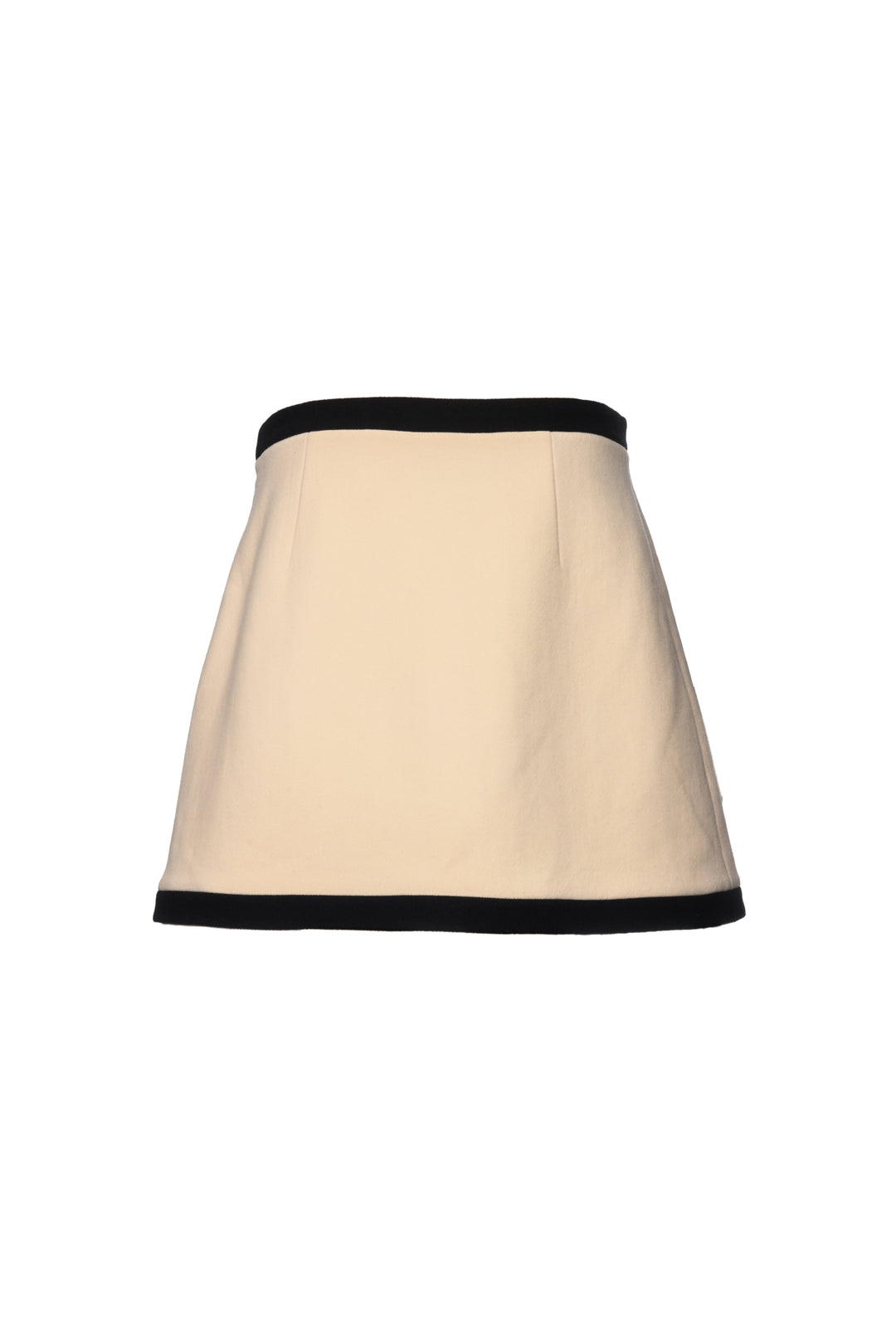 Miu Miu Size 10 2018 Contrast Trim Wool Mini Skirt