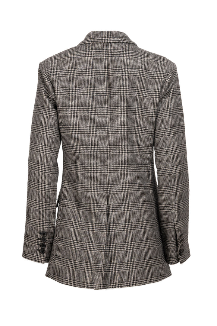 Nili Lotan Size 8 Double Breasted Houndstooth Blazer