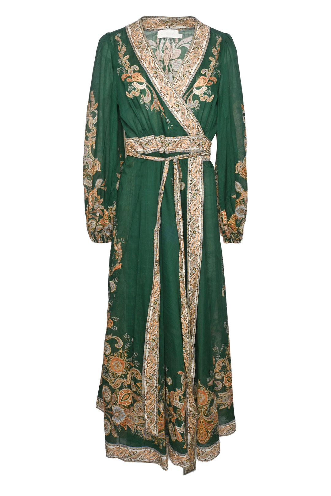Zimmermann Size 3 Devi Wrap Midi Dress