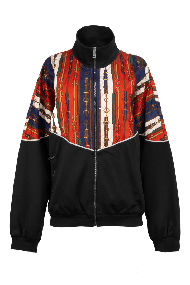 Gucci Size XL Men's 2019 Chain Print Technical Jersey Track Jacket