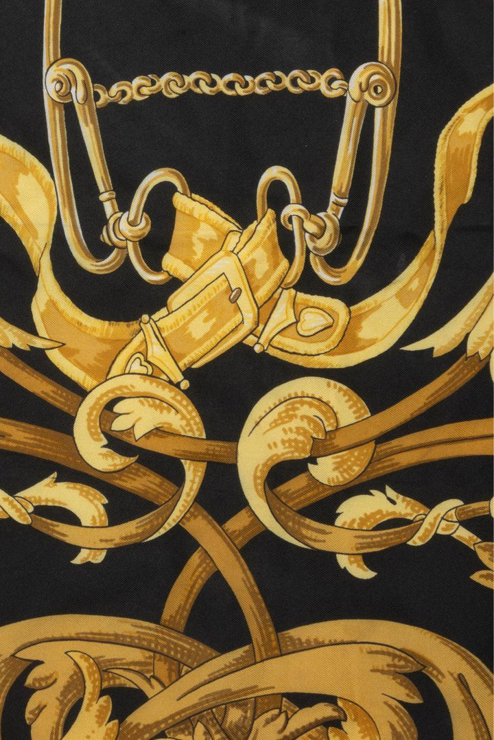 Hermes Le Mors A La Conetable Silk Scarf