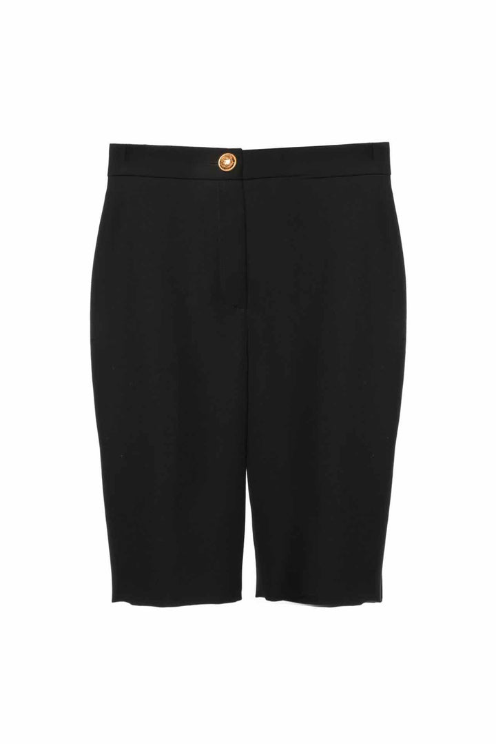 Balmain Size 2 Wool High-Waisted Bike Shorts