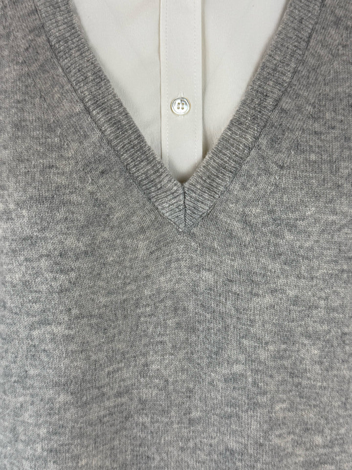 Veronica Beard Size S Brami Mixed Media Sweater