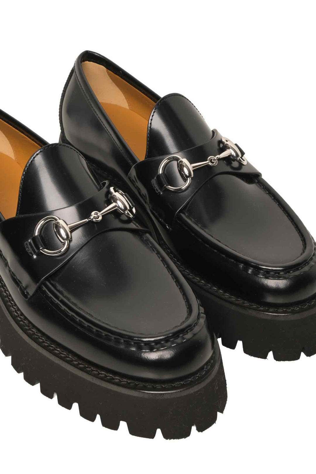 Gucci Size 37 Horsebit Platform Loafers