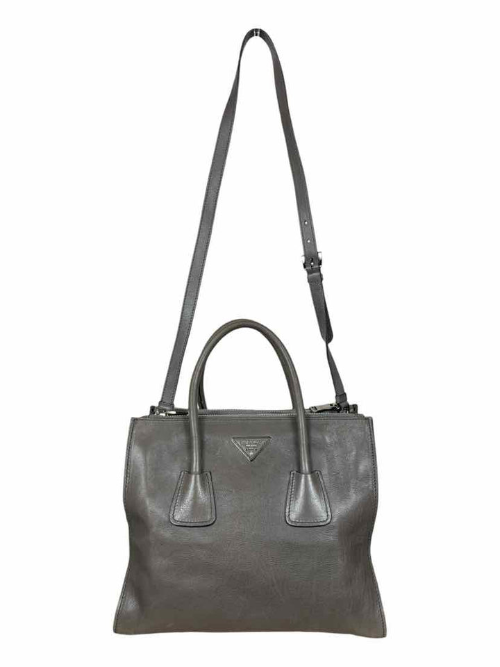 Prada Glace Calfskin Twin Pocket Tote