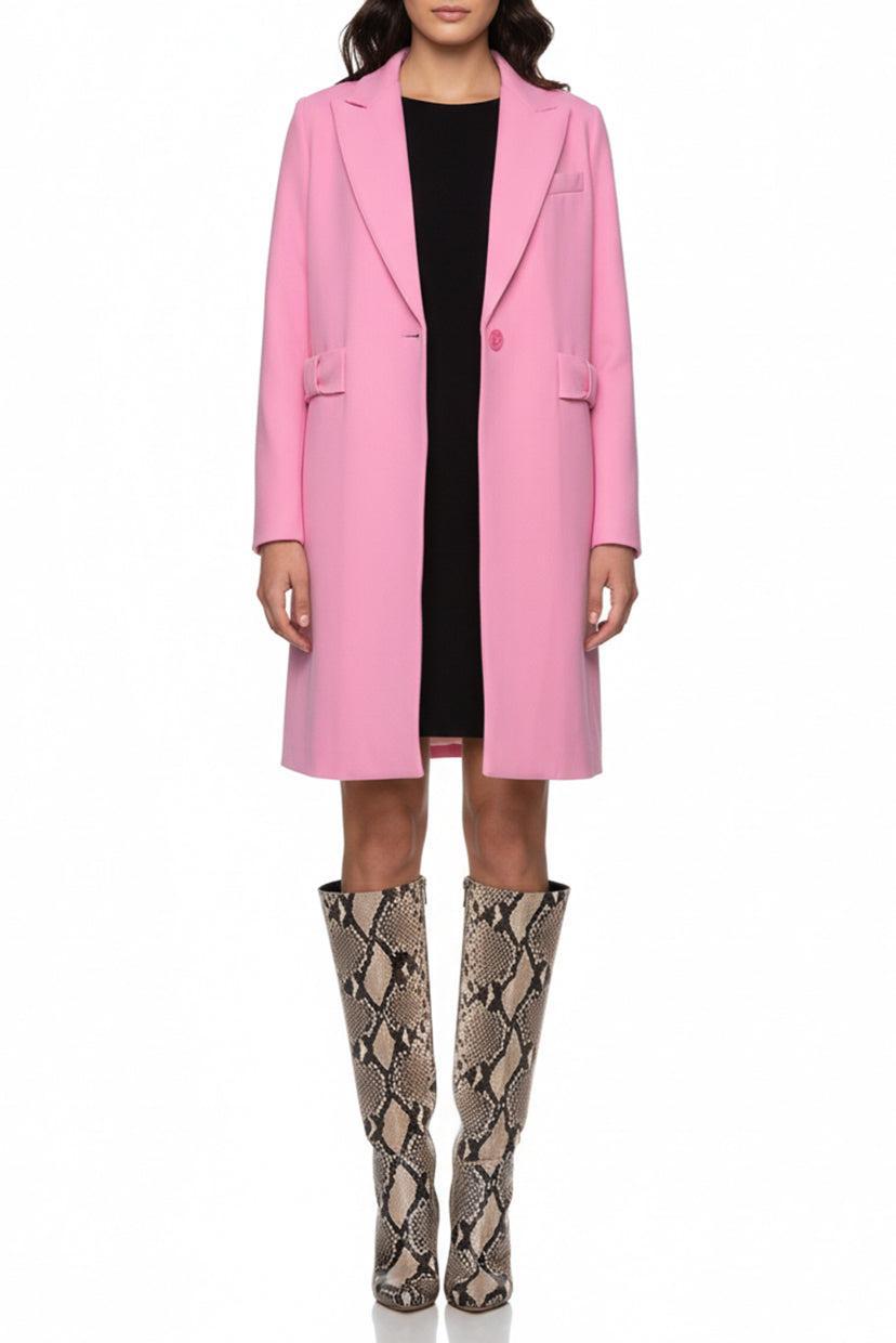 Smythe Size 12 Single Breasted Bow Coat