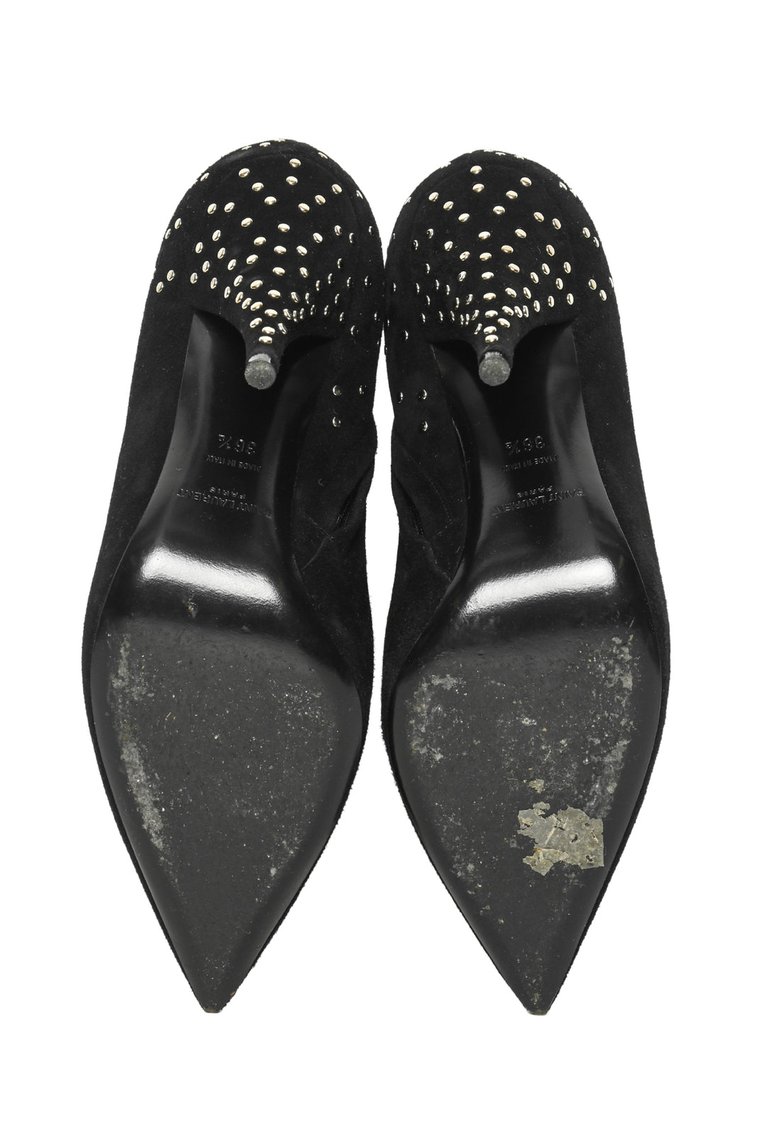 Saint Laurent Size 36.5 Kiki Studded Ankle Boots