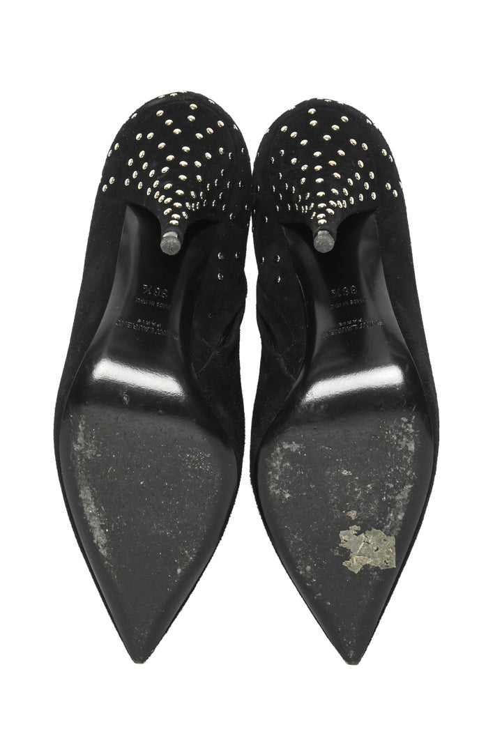Saint Laurent Size 36.5 Kiki Studded Ankle Boots