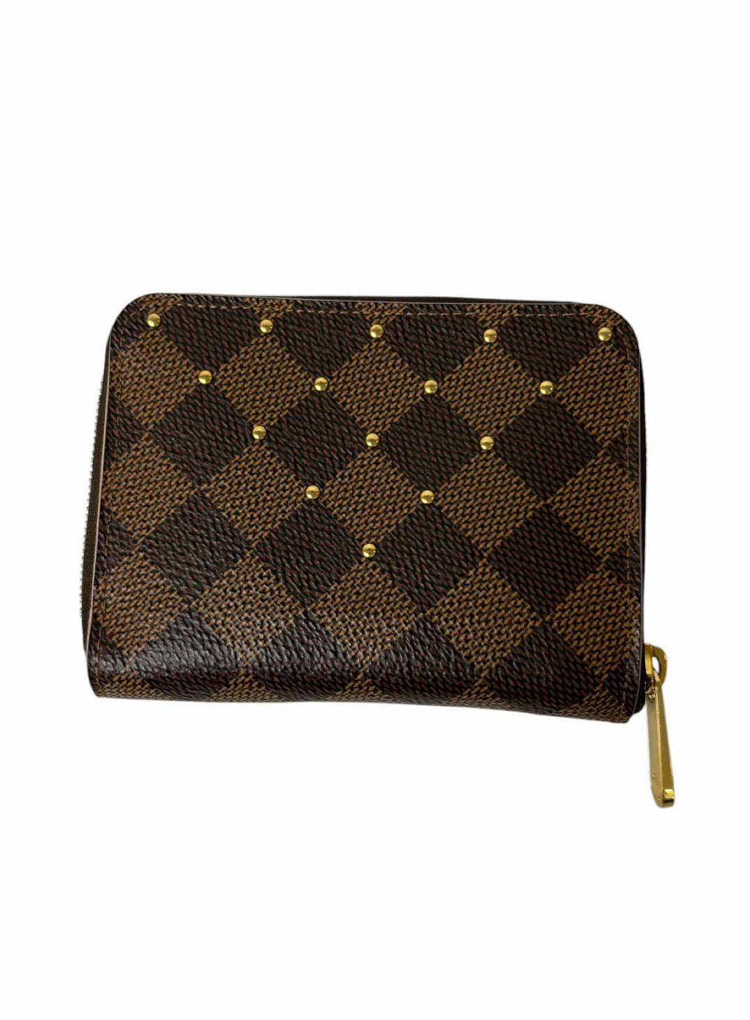Louis Vuitton Studded Damier Ebene Zippy Wallet