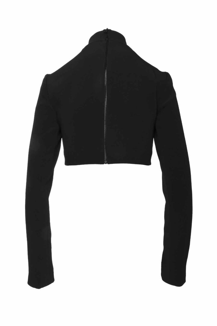 David Koma Size 8 Lace-Up Mock Neck Tops