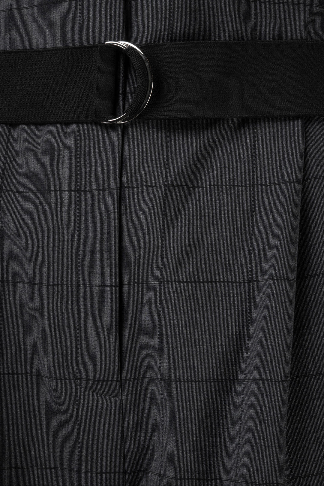 Tibi Size 2 Belted Wide Leg Windowpane Printed Pants
