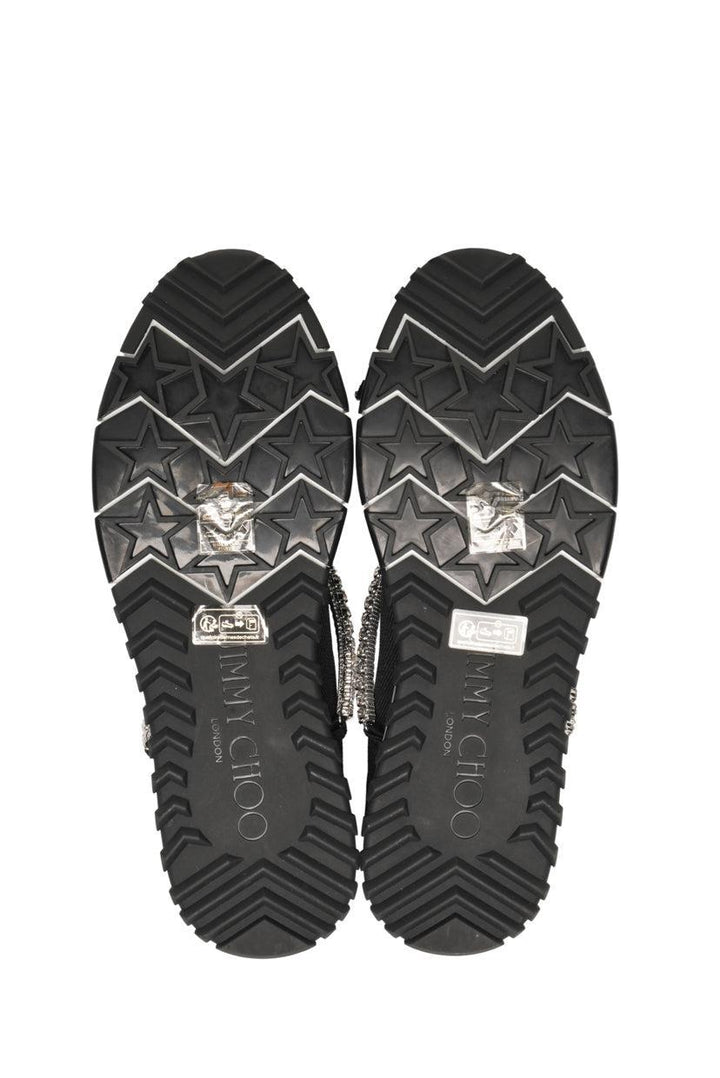 Jimmy Choo Size 37 Crystal Embellished Torri Sneakers