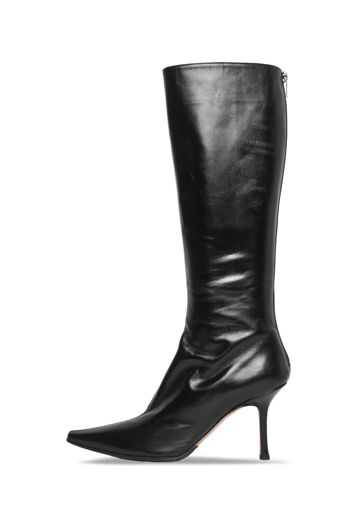 Jimmy Choo Size 41 Agathe Knee Boot Leather Boots