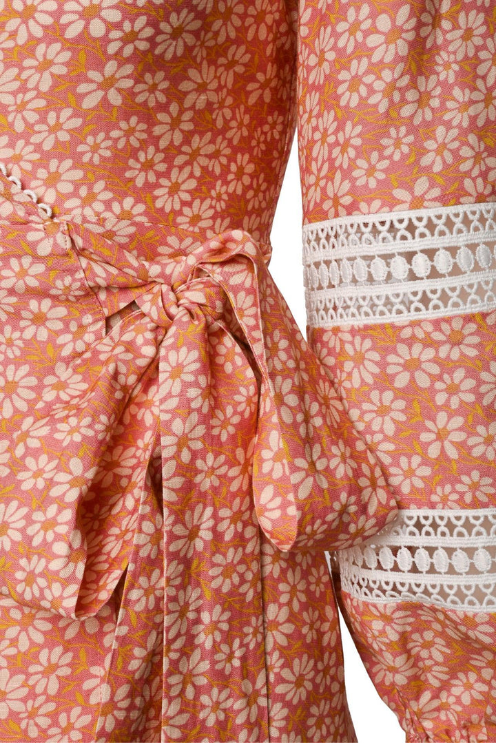 maje Size 34 Floral Wrap Dress