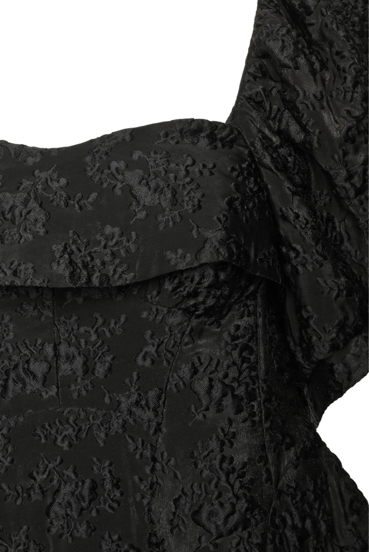 Simone Rocha Size 4 Jacquard Puff Sleeve Mini Dress