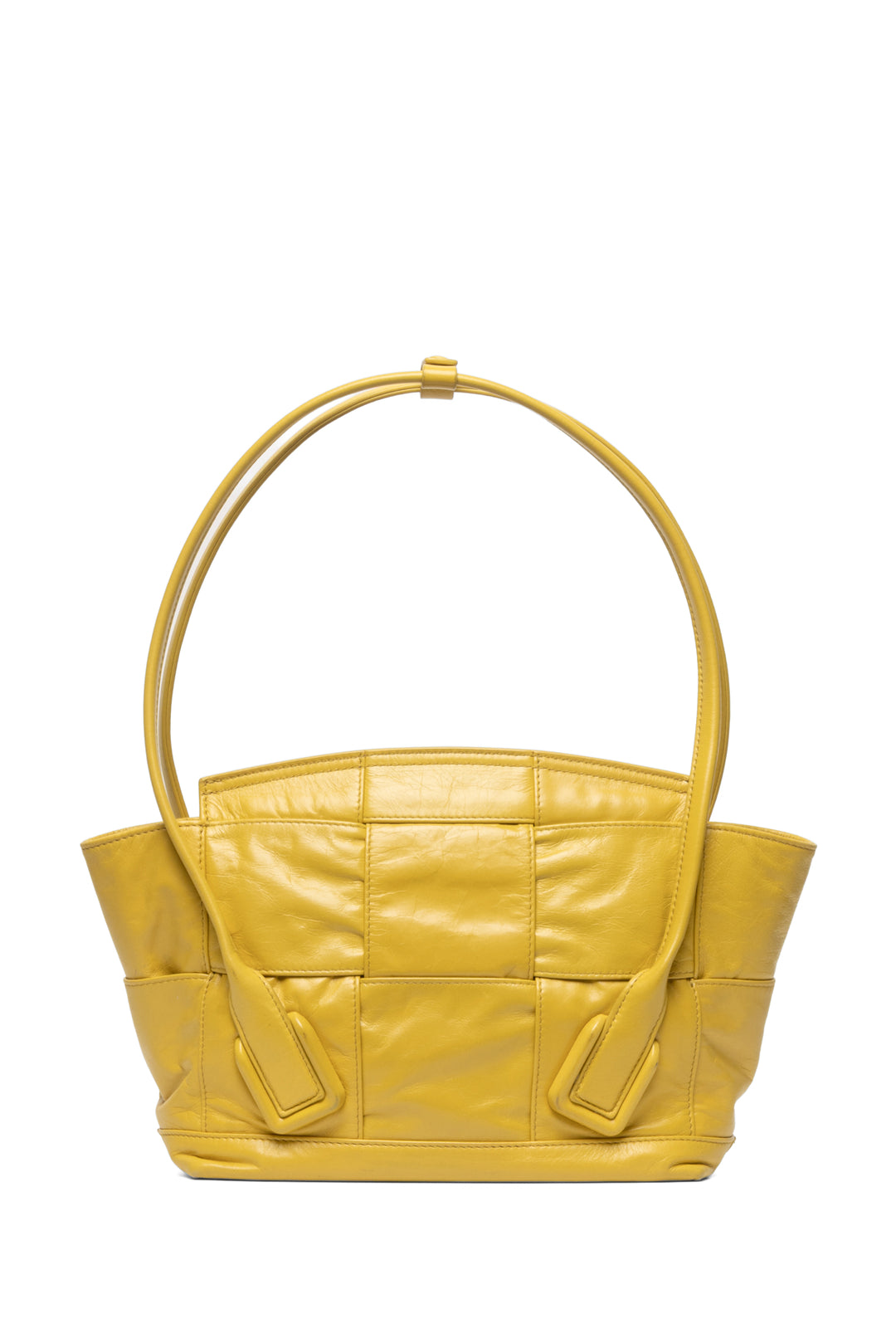 Bottega Veneta Calfskin Maxi Intrecciato Leather Small Arco Slouch Shoulder Bag