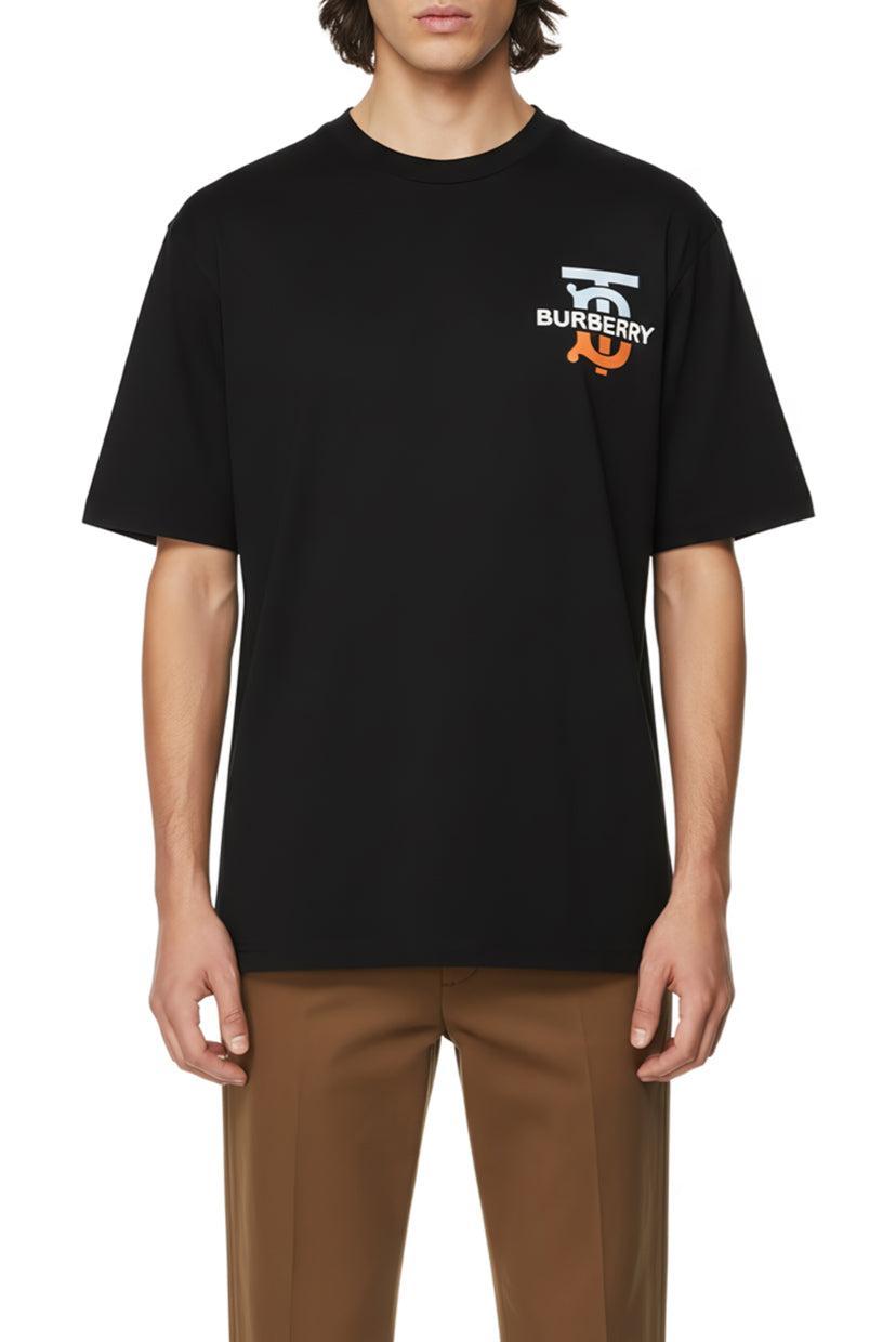 Burberry Size M Men's Logo-Print Cotton T-shirt