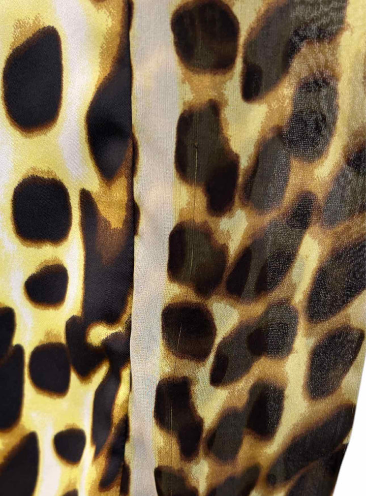 Just Cavalli Size 42 Silk Animal Print  Dress