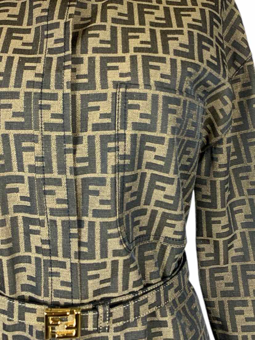 Fendi Size 42 Go-To Belted Jacket