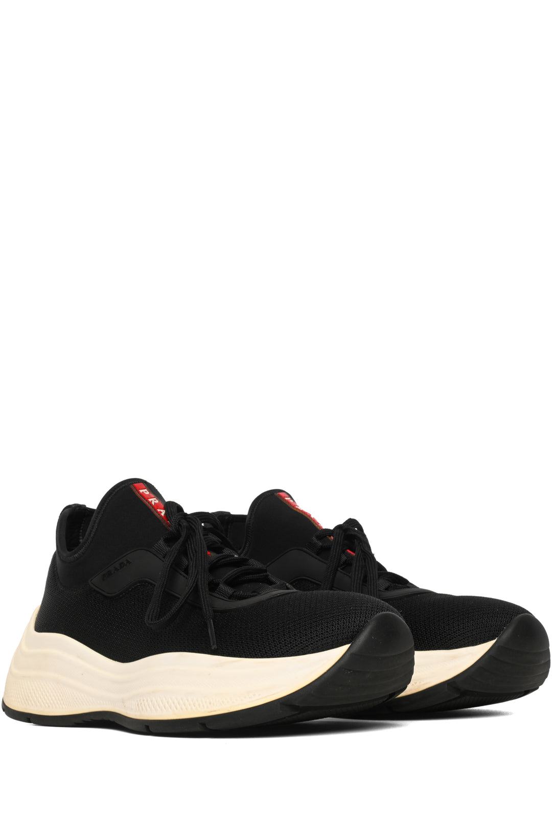 Mens Shoe Size 7.5 Prada Men's America's Cup Neoprene Sneakers
