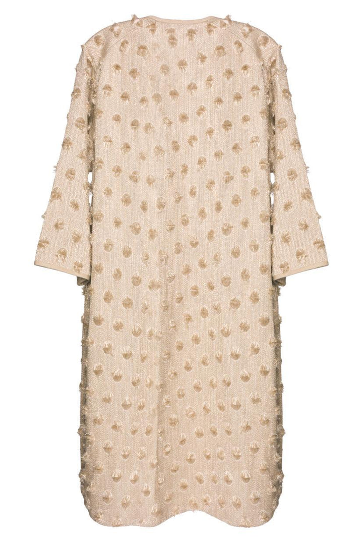 Lafayette 148 Size S Fringe Dot Jacquard Coat