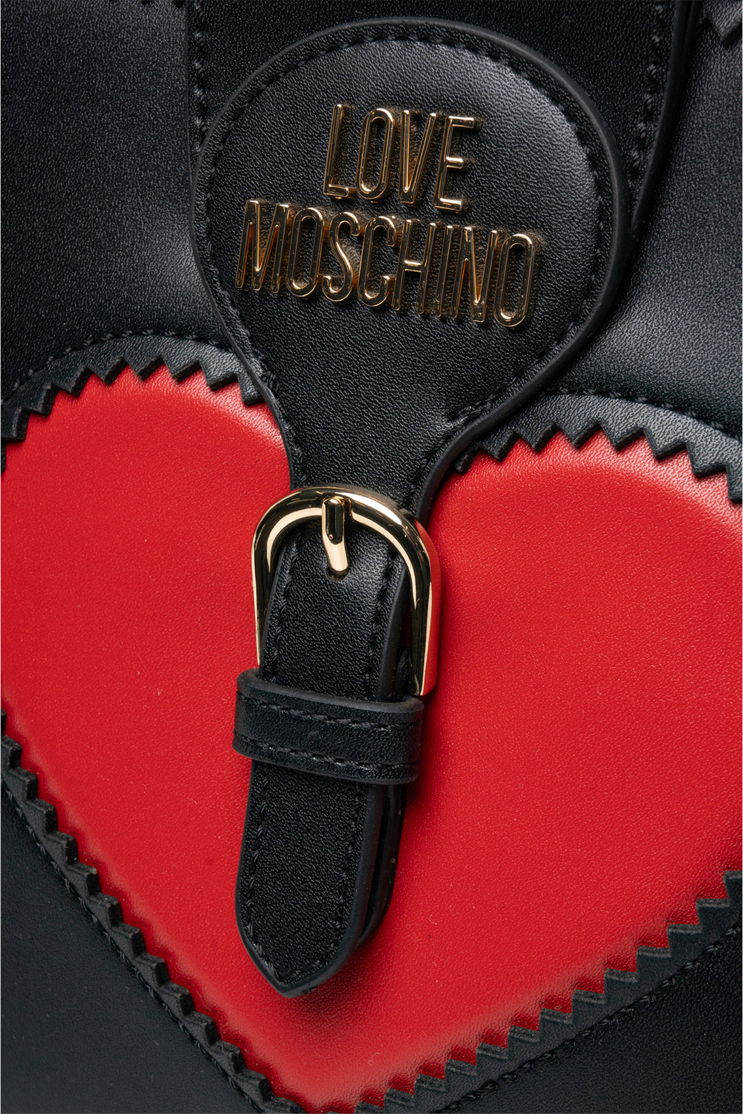Love Moschino Leather Top Handle Heart Tote