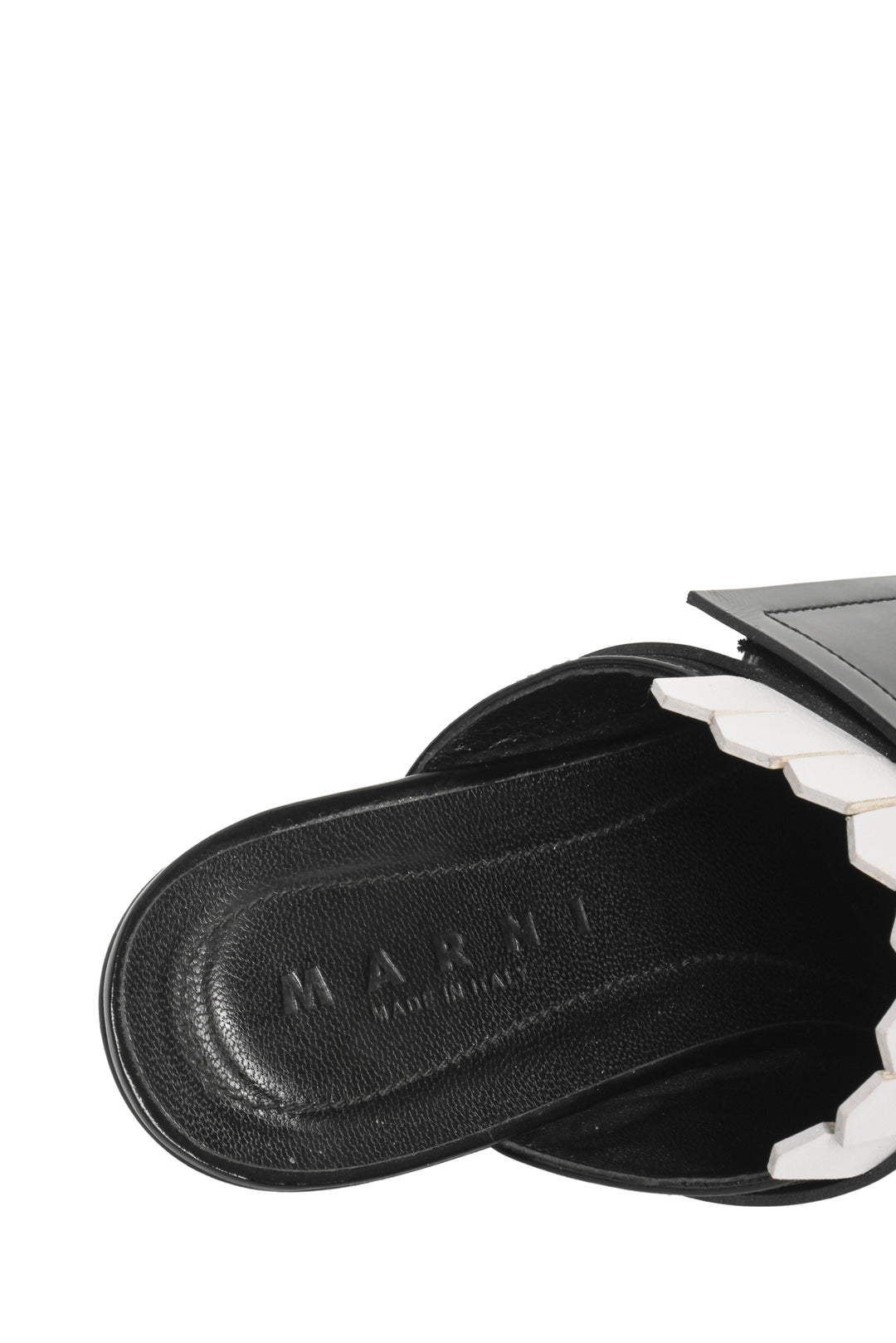 Marni Size 36.5 Fringe Leather Oxford Mules