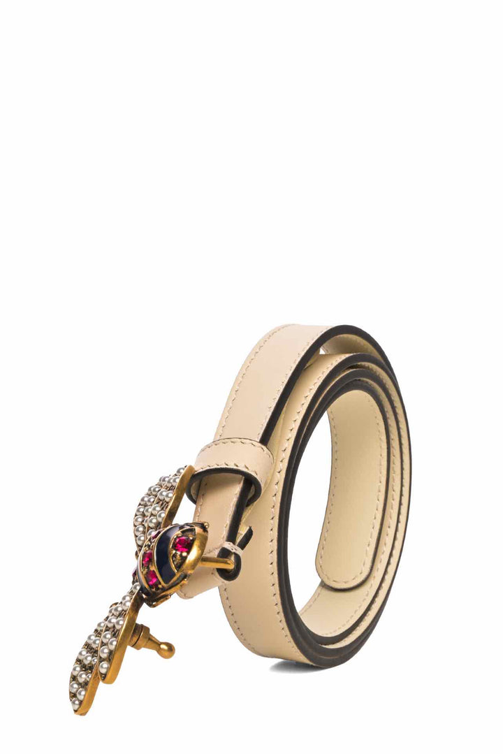 Gucci Size 34 Queen Margaret Bee Accent Belt