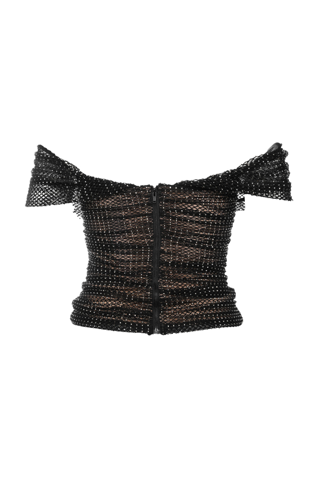 Self Portrait Size 2 Rhinestone Fishnet Tops