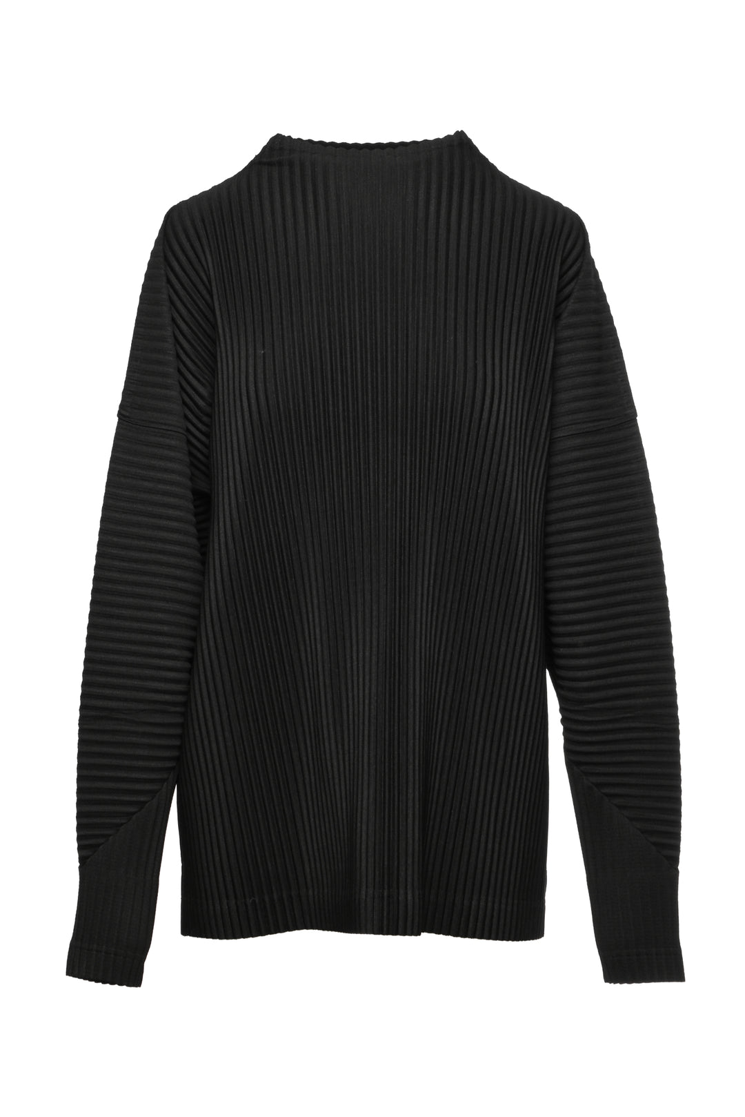 Issey Miyake Size M Men's Mock Neck Long Sleeve Pleated Top