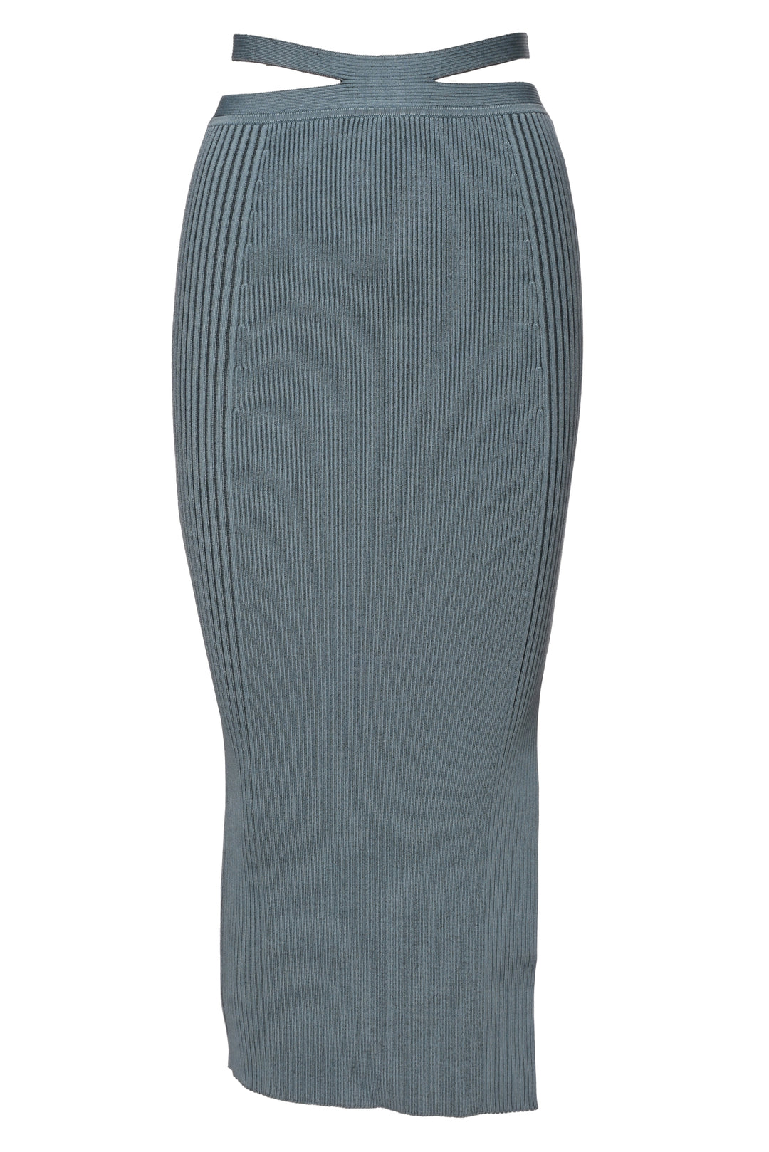 Jonathan Simkhai Size XS Ribbed Long Sleeve & Rib Midi Skirt Set