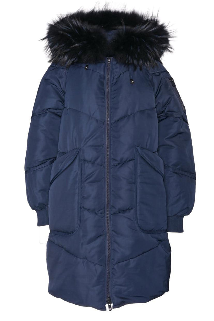 maje Size 38 Fur Trimmed Parka