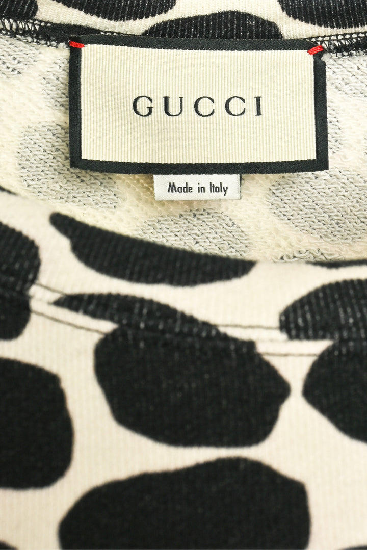 Gucci Size L Sequin Embellished Strawberry Graphic Sweatshirt