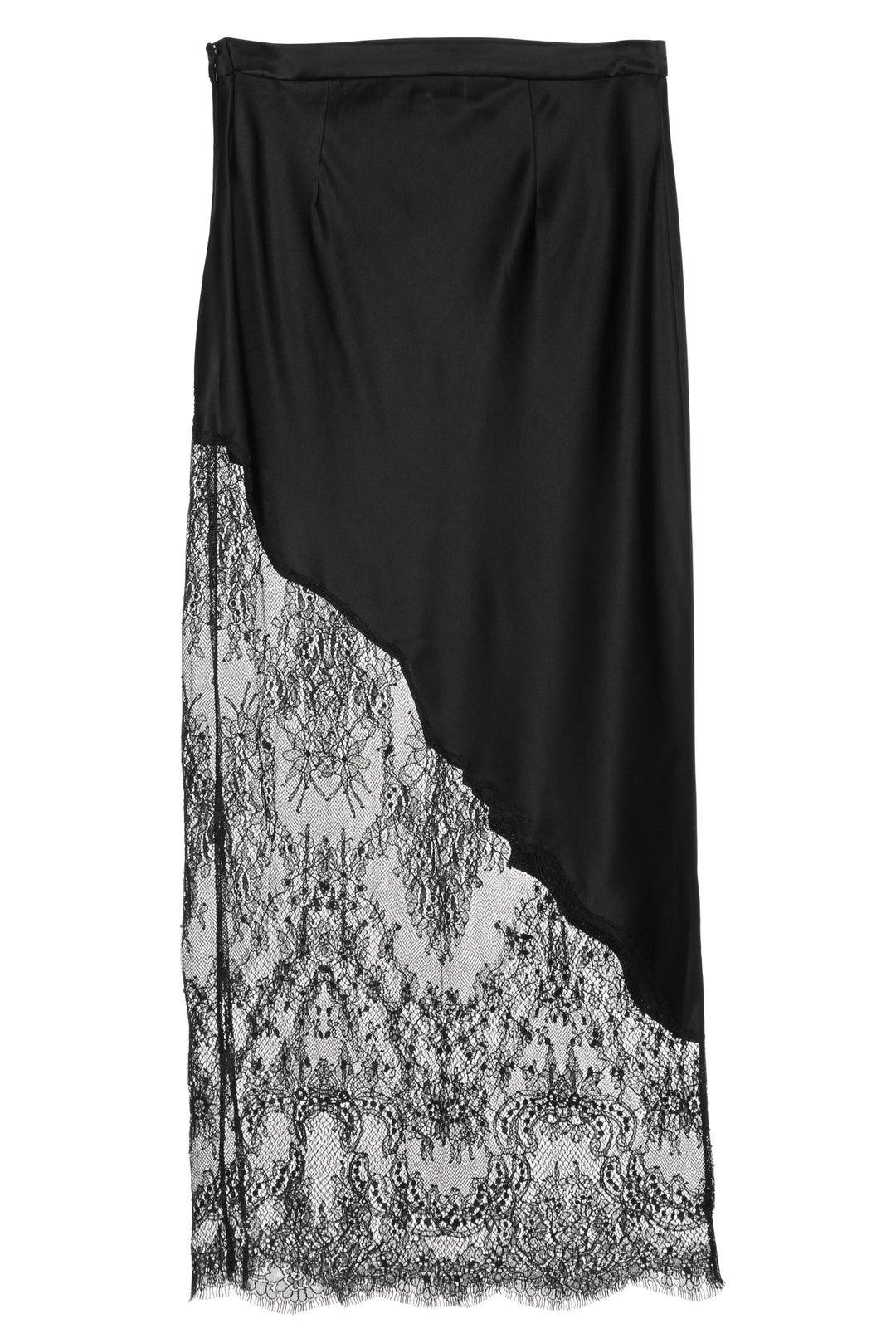 Fleur de Mal Size S Lace Silk Midi Skirt