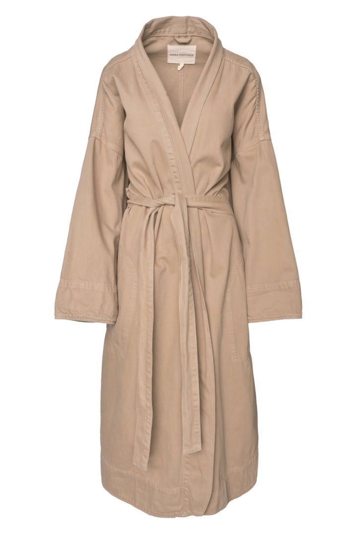 Mara Hoffman Size 3X Adrian Belted Organic Denim Coat