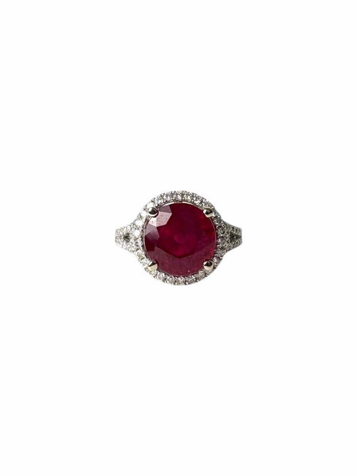 Size 6.5 Glass Filled Ruby  Ring