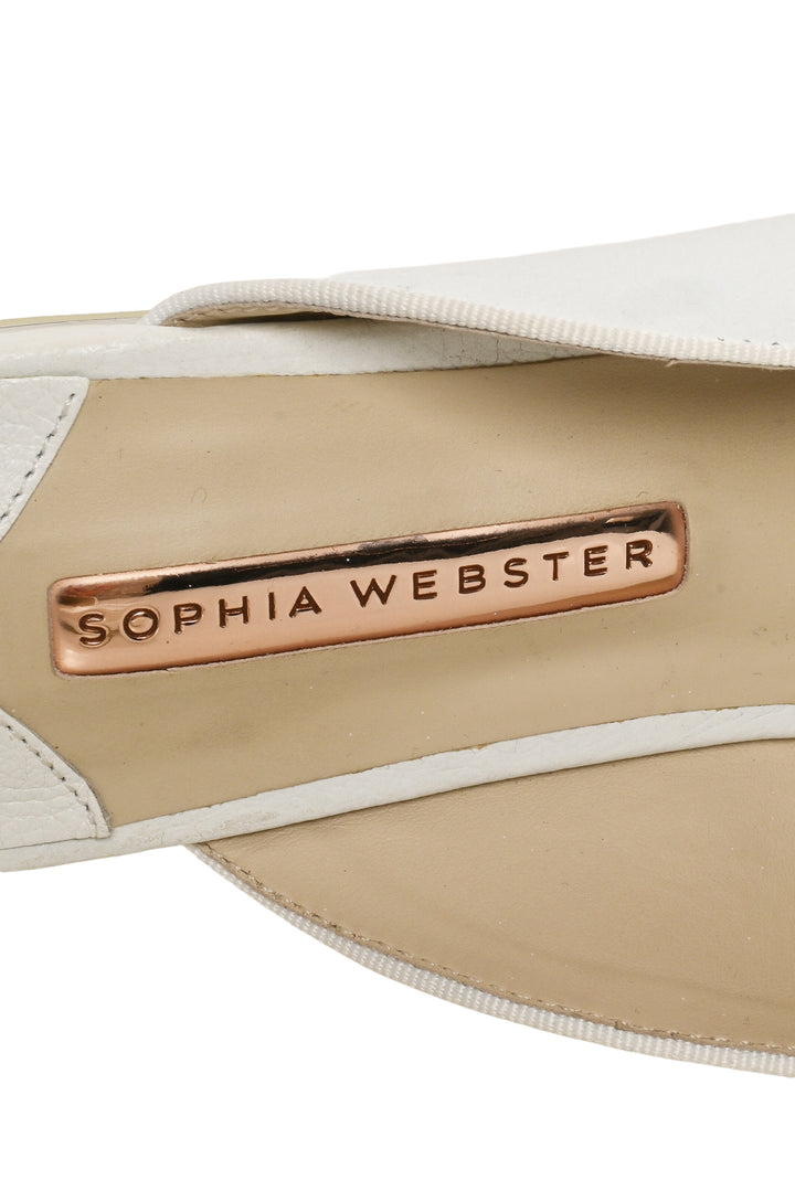 Sophia Webster Size 40 Butterfly Embroidered Bibi Flat Mules