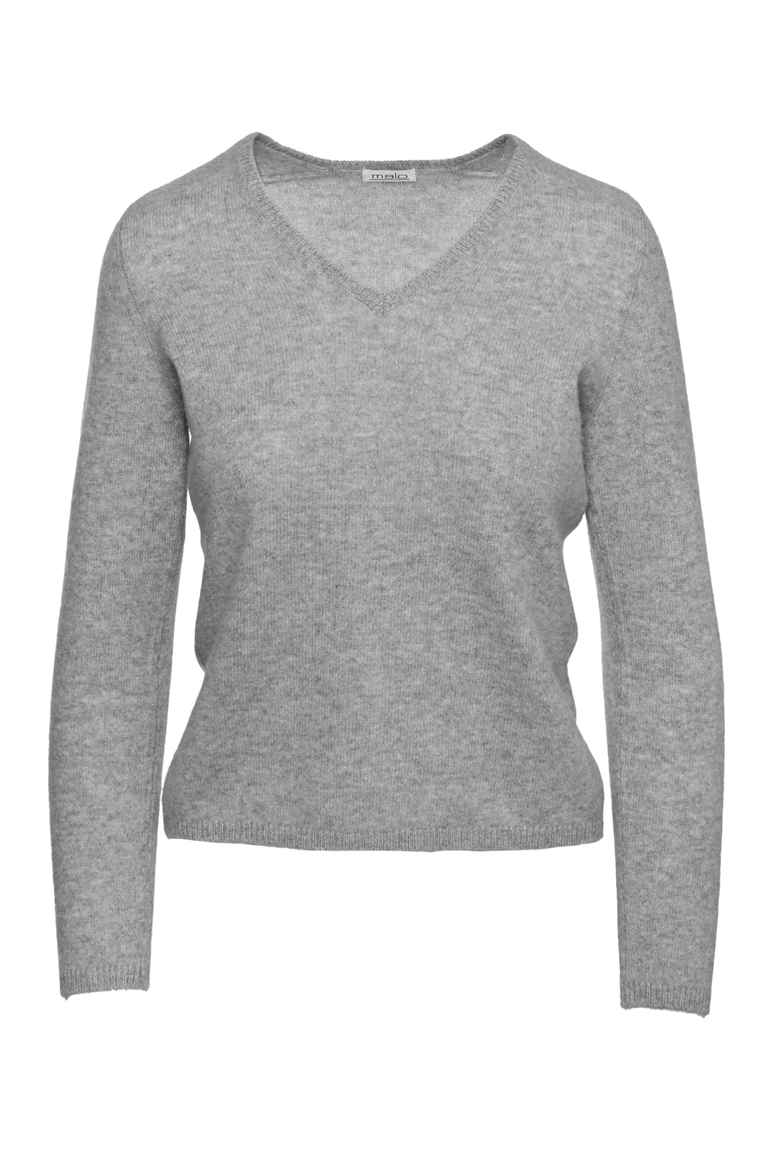 Malo Size 44 V-Neck Cashmere Sweater