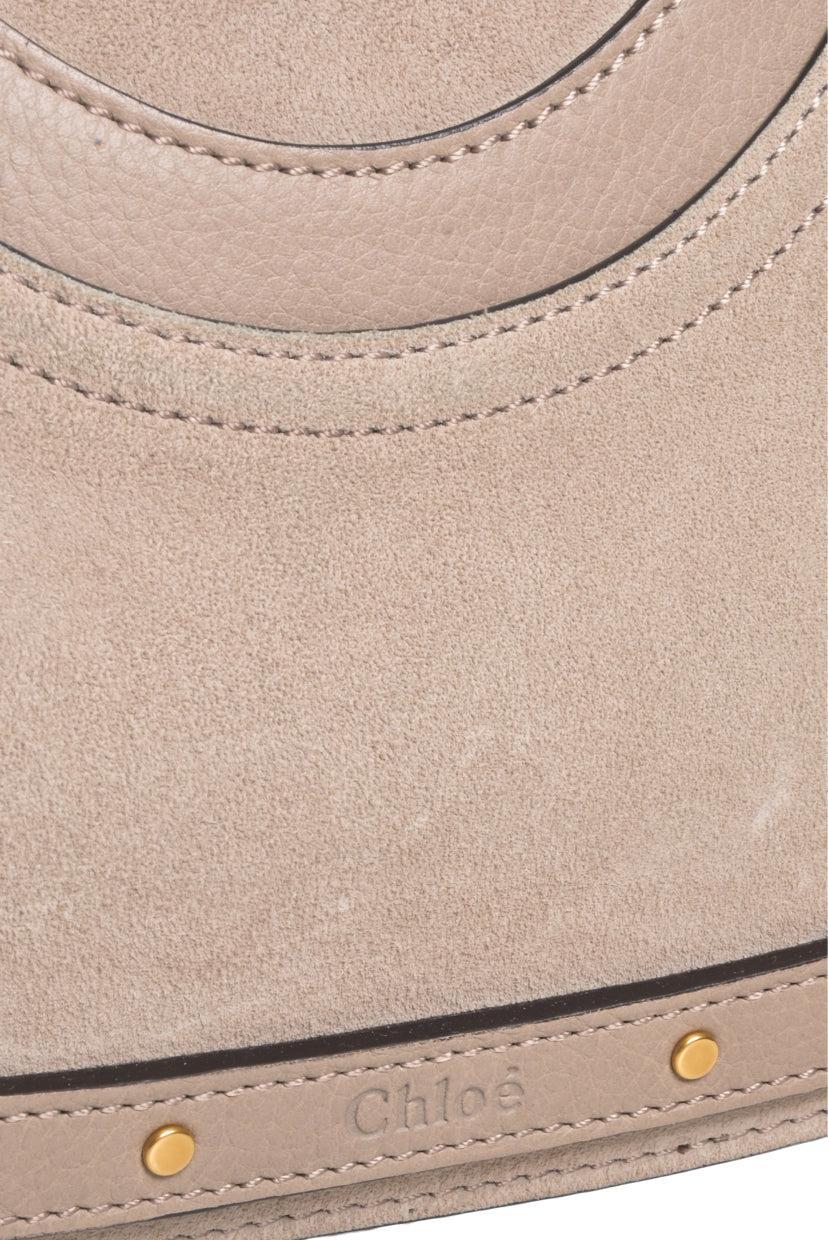 Chloe Calfskin Suede Medium Pixie Shoulder Bag