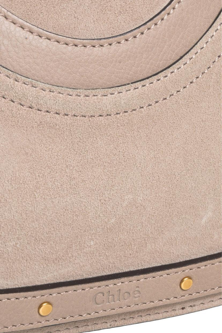 Chloe Calfskin Suede Medium Pixie Shoulder Bag
