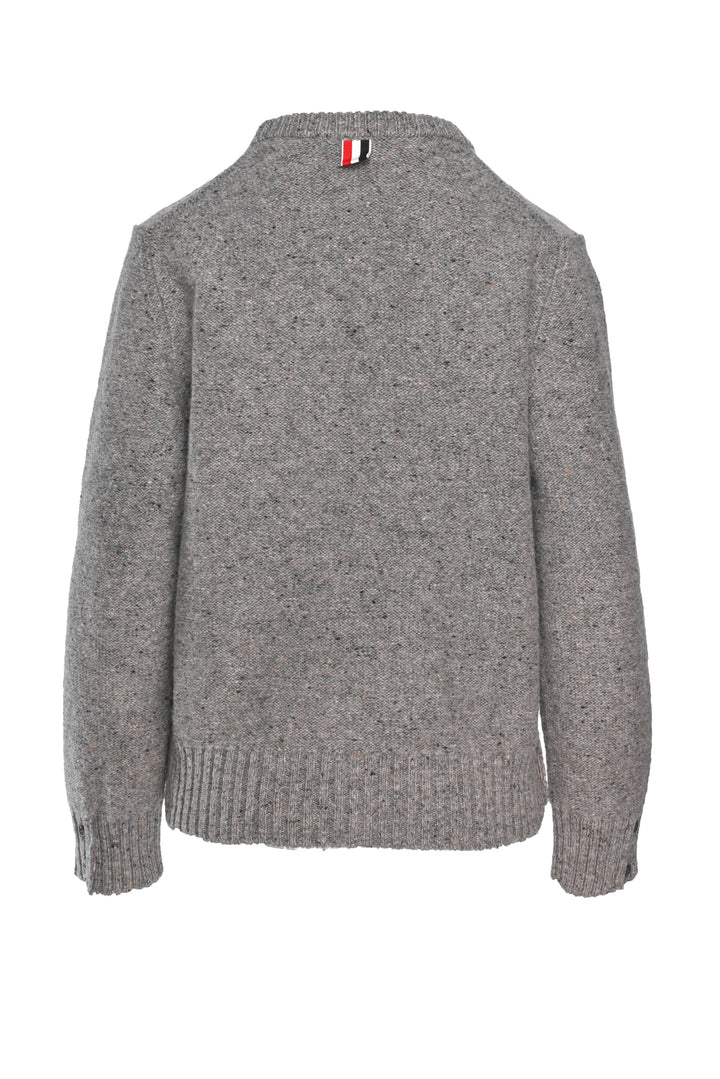 Thom Browne Size XS/S Intarsia Side 4 Bar Crew Knit Sweater
