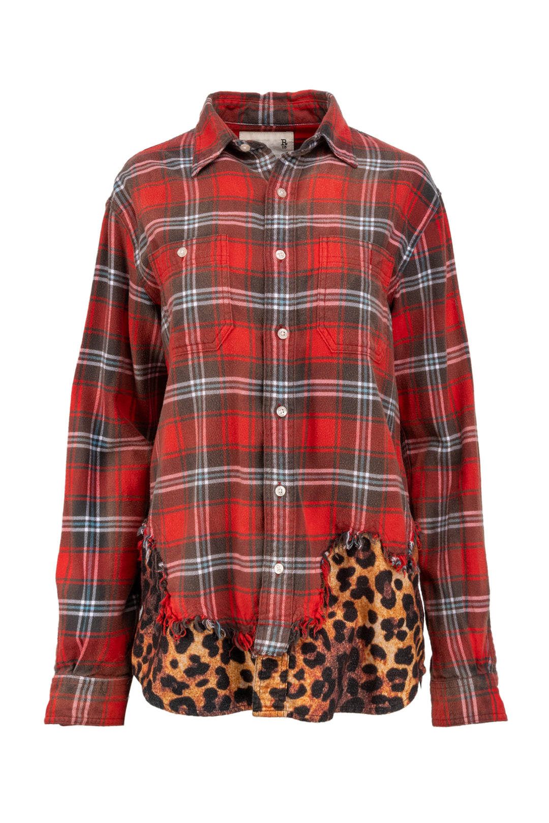 R13 Size S Tattered Hem Shirt