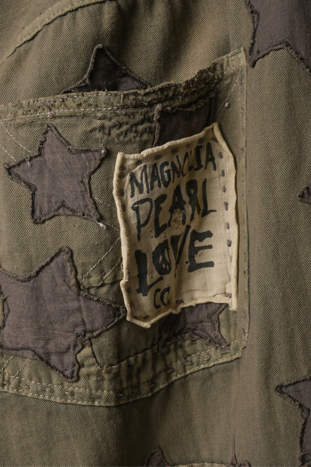 Magnolia Pearl Size OS Star Applique Miner Pants